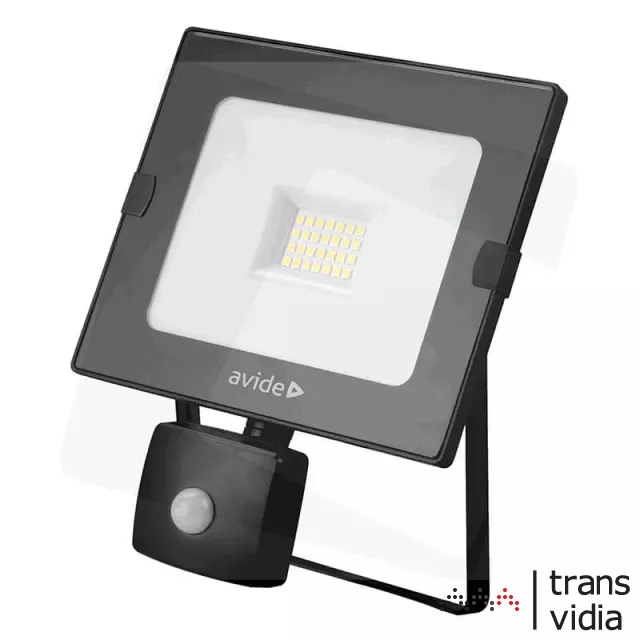 Avide slim LED mozgásérzékelős reflektor 20W 1600lm (ABSSFLNW-20W-PIR)