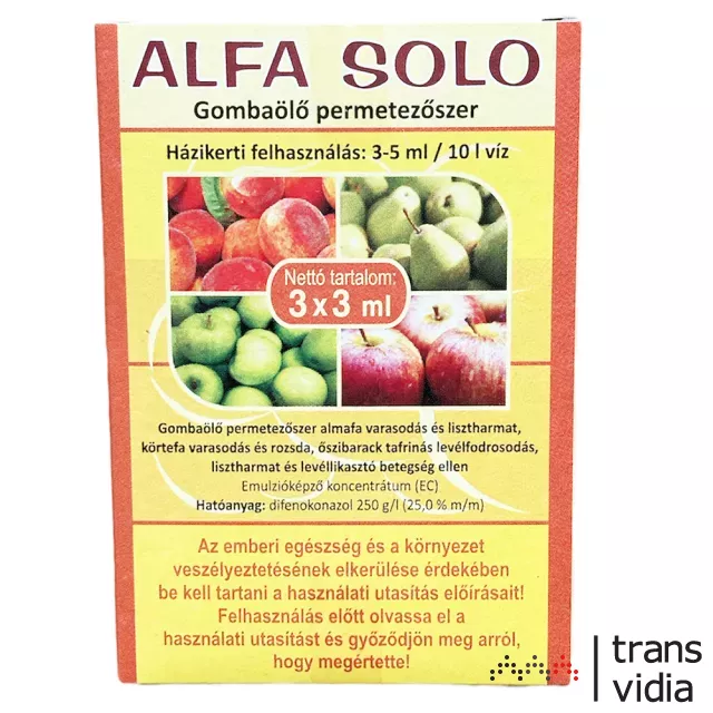 Alfa Solo (Score) gombaölő permetezőszer 3x3ml ampullás