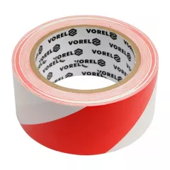 Vorel jelzőszalag öntapadós piros-fehér 4.8cmx33m (75230)