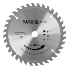Yato YT-60591 fűrésztárcsa fához 160/16/36