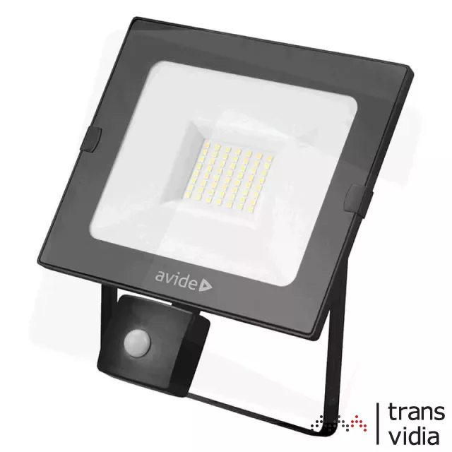 Avide LED mozgásérzékelős reflektor 30W 2250 lm (ABSSFLNW-30W-PIR)