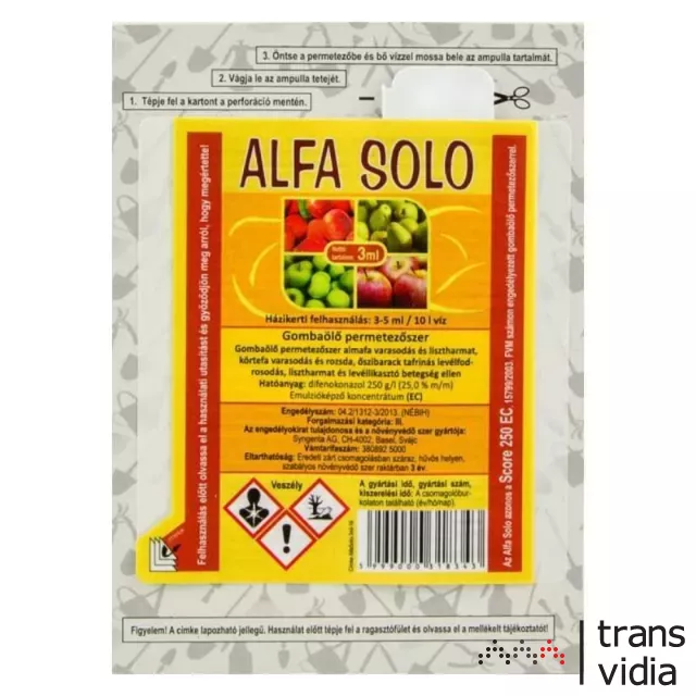 Alfa Solo (Score) gombaölő permetezőszer 3ml ampullás