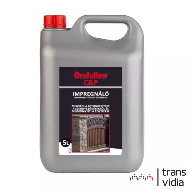 Onduline impregnáló betonkerítéshez színtelen 5L (91008)