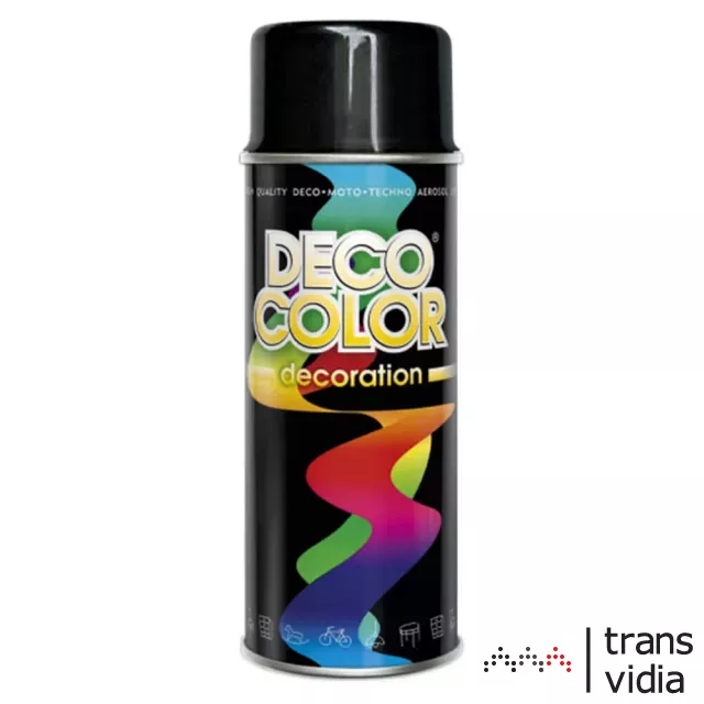 Deco Color RAL 9005 fényes fekete spray 400ml (D10140)