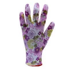 Top Flower lila virágos védőkesztyű XL