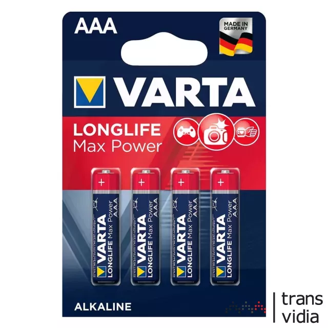 Varta Longlife Max Power Alkáli Ceruza Elem AAA B4 (VLLMPAAA)