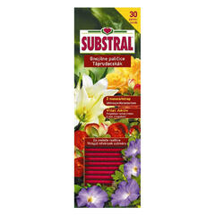 Substral piros táprudacskák virágzó cserepes dísznövények számára 30db-os