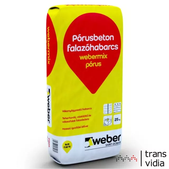 Weber webermix pórusbeton falazóhabarcs 25kg (P804)