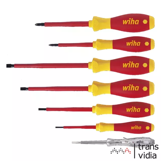 Wiha SoftFinish electric VDE csavarhúzó készlet 6+1 részes (00834)