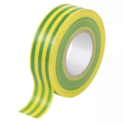 Szigetelőszalag 20mx19mm zöld-sárga (Szigszalag z/s)