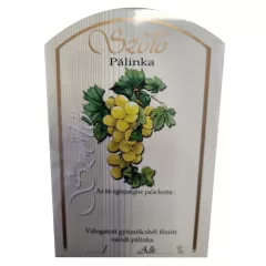 Pálinka címke szőlő fehér 10db/csomag