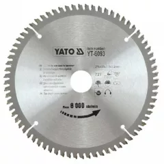 Yato YT-6093 fűrésztárcsa alumíniumhoz 210/30/72